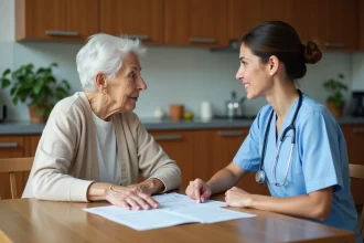 Évaluation GIR d'une personne âgée atteinte d'Alzheimer par une soignante à domicile